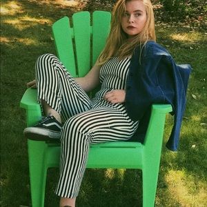 Urban Outfitters B&W Stripped Jumpsuit